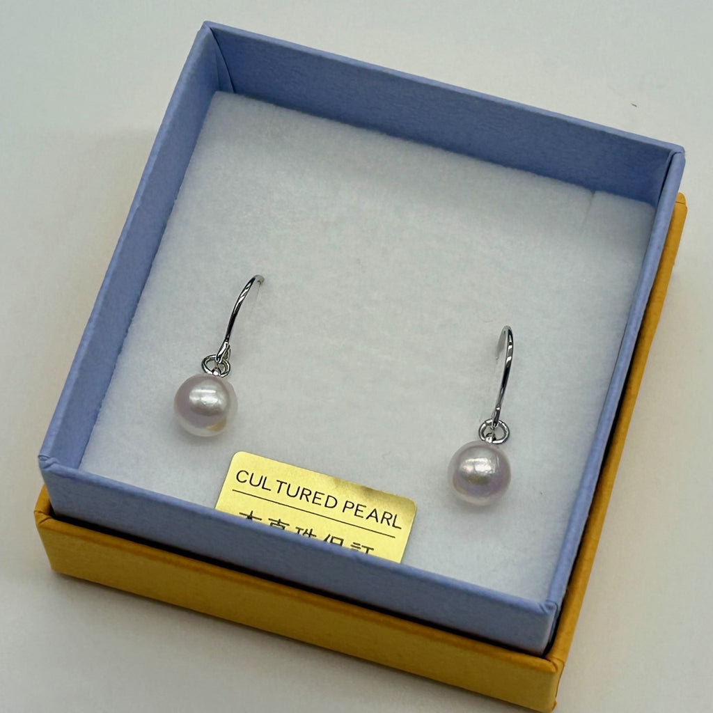 伊勢志摩産あこや本真珠ピアス（C－1）超お買得商品 — 勢乃國屋